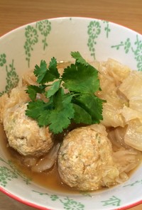 台湾のおせち料理→肉団子と白菜のスープ