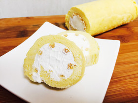 低糖質☆簡単!フワフワおからロールケーキ
