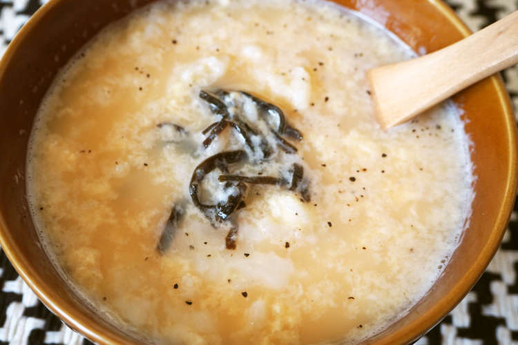 レンジで簡単 卵雑炊 レシピ 作り方 By Micheloppy クックパッド 簡単おいしいみんなのレシピが360万品