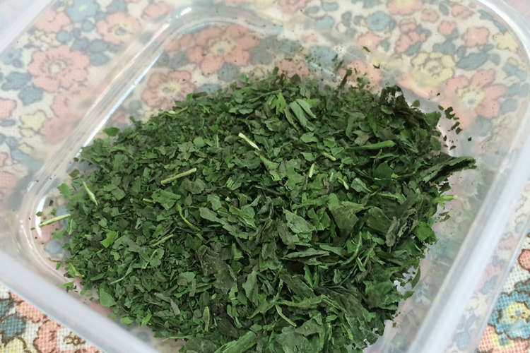 バジル消費 レンジでチン 乾燥バジル レシピ 作り方 By しょーしゃんく クックパッド