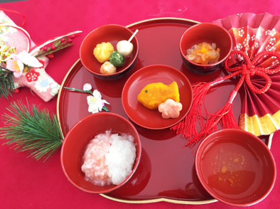 簡単！ひな祭り♡中期離乳食で桃の節句祝の写真