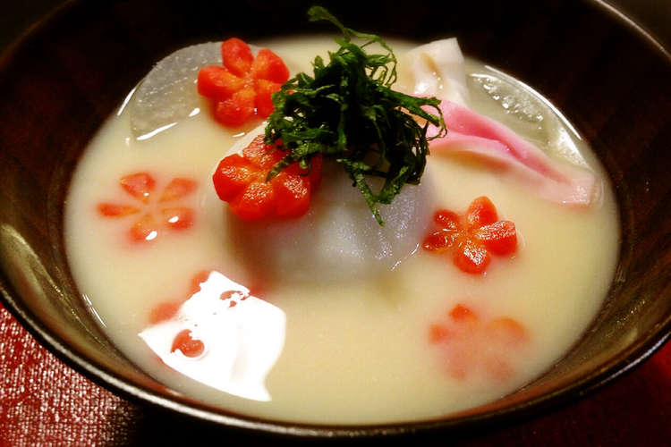 大福餅で代用 香川風 あん餅雑煮 レシピ 作り方 By ぞうさんのお台所 クックパッド