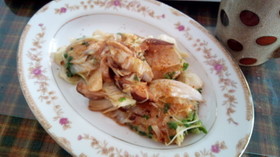 お餅とお野菜で~簡単一品