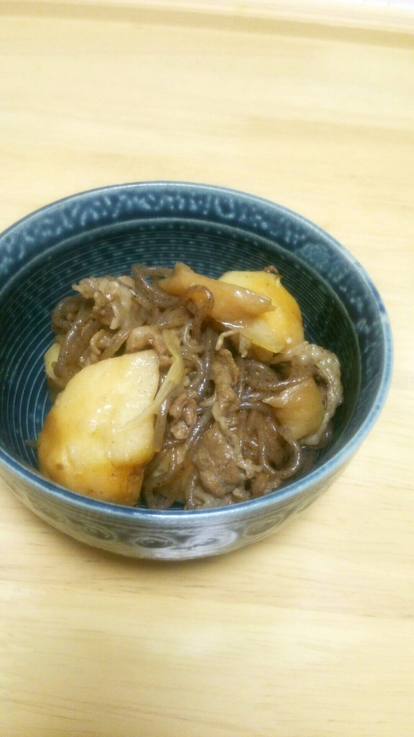 リメイク☆すき焼き風里芋の煮物の画像