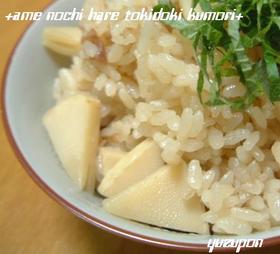 たけのこ梅肉ごはん