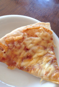 カリカリ生地の簡単りんごのデザートピザ