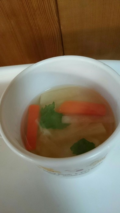 赤ちゃんのお雑煮風スープの写真