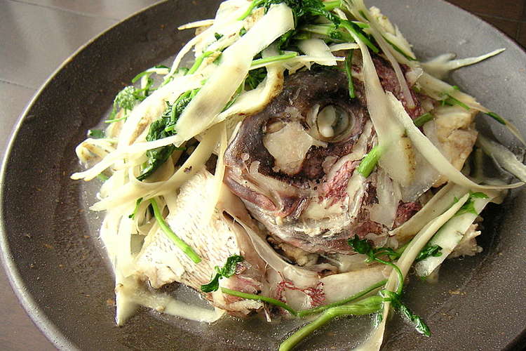 鯛あらの酒塩炒り 香り野菜添え レシピ 作り方 By れいにあ クックパッド 簡単おいしいみんなのレシピが361万品