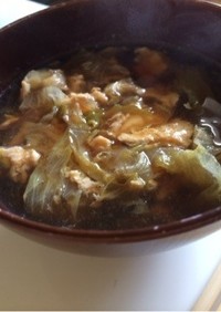 ★お雑煮リメイク★レタスの玉子スープ！
