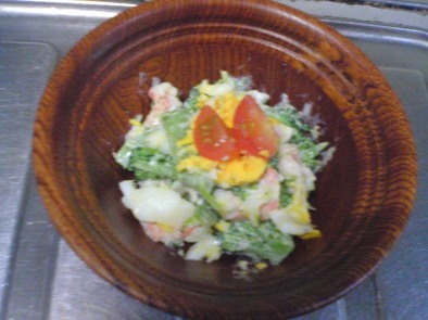 海老とブロッコリーのサラダの写真