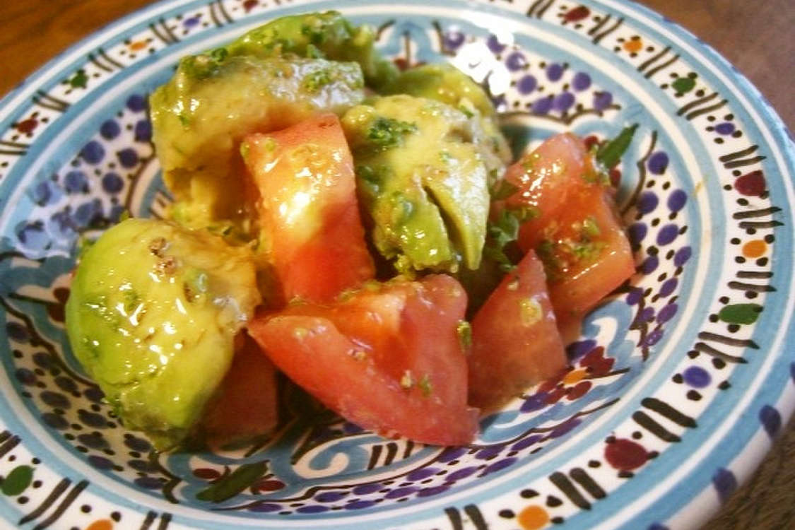 モロッコ★アボカドトマトのアルガンマリネ