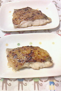 鯛の切り身で味噌マヨチーズ焼き