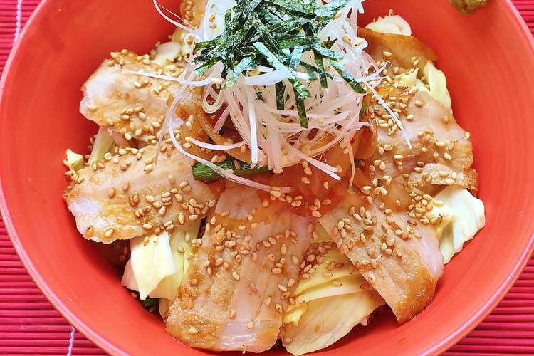 簡単美味しいランチ 豚ロースステーキ丼 レシピ 作り方 By 渡辺製麺 クックパッド 簡単おいしいみんなのレシピが360万品