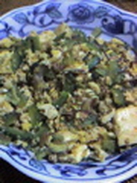 にんにく醤油でゴーヤチャンプルー