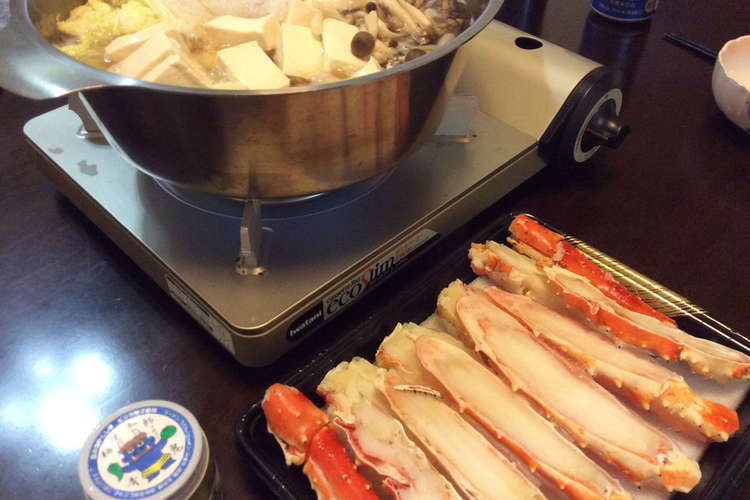 ボイルたらば蟹でカニすき鍋 レシピ 作り方 By 1103mi クックパッド