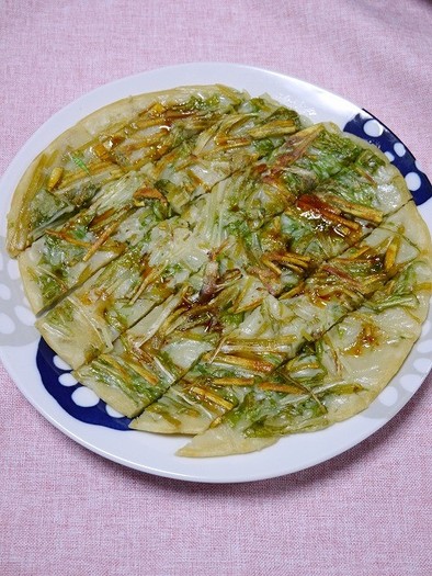 簡単！安納芋と水菜のチヂミの写真