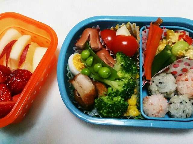 保育園の2歳児お弁当 一口サイズ レシピ 作り方 By マニマニ