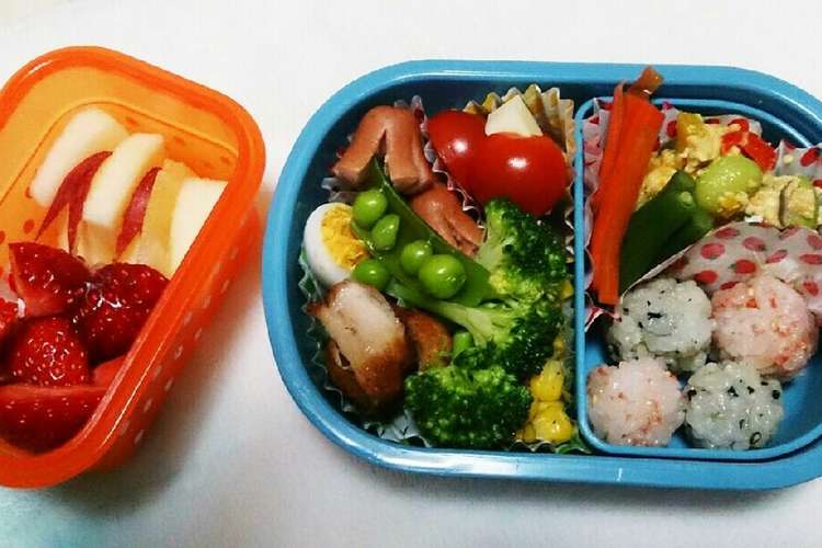 保育園の2歳児お弁当 一口サイズ レシピ 作り方 By マニマニ クックパッド 簡単おいしいみんなのレシピが376万品