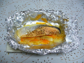 鮭のホイル焼き
