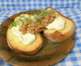 。0・。☆クリチ納豆トースト☆。・*・。