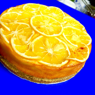 紅茶とレモンのケーキの写真