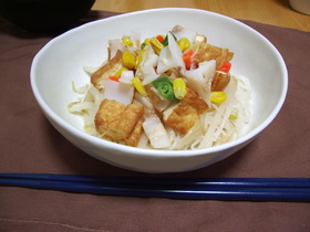 コリコリ焼きビーフン