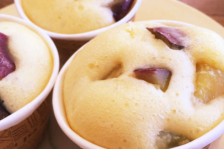 Hmとさつま芋甘煮で簡単ヘルシー蒸しパン レシピ 作り方 By チャキまま クックパッド 簡単おいしいみんなのレシピが360万品