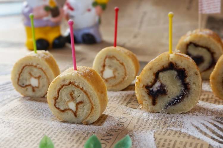 ｈｍ バナナでしっとりプチロールケーキ風 レシピ 作り方 By 優ごはん クックパッド