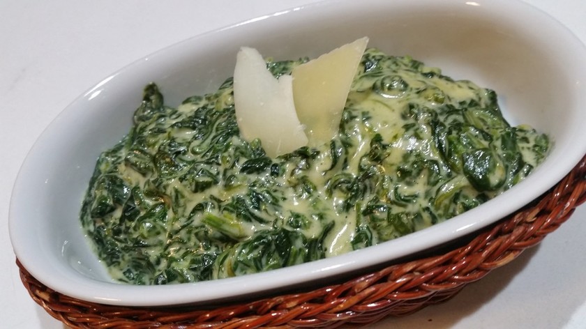 ライトクリームほうれん草のレシピ