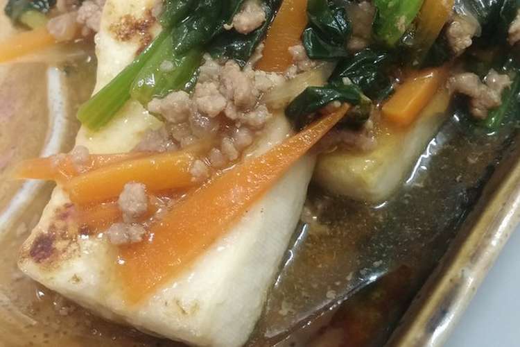 メインになる 豆腐ステーキあんかけ レシピ 作り方 By 74yukarin クックパッド 簡単おいしいみんなのレシピが366万品