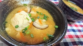 寒い日に!【身体ポカポカすり身汁】