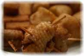 残した鶏皮で●鶏皮フライ●