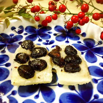 お餅❌黒豆 おせちの残りリメイクの写真