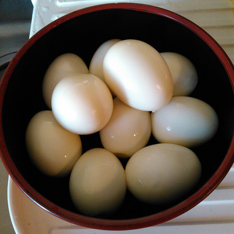 スルッときれいな固ゆで卵