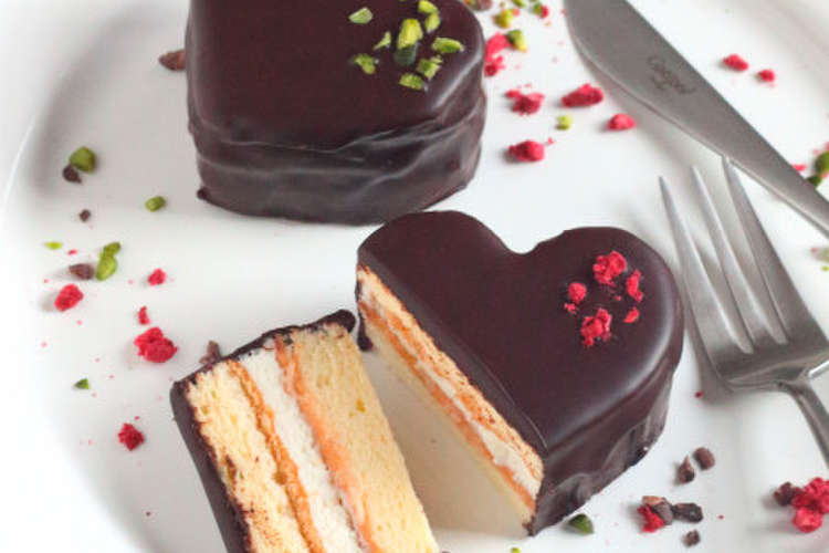 バレンタインに ハートのチョコケーキ レシピ 作り方 By まりも１０１６ クックパッド