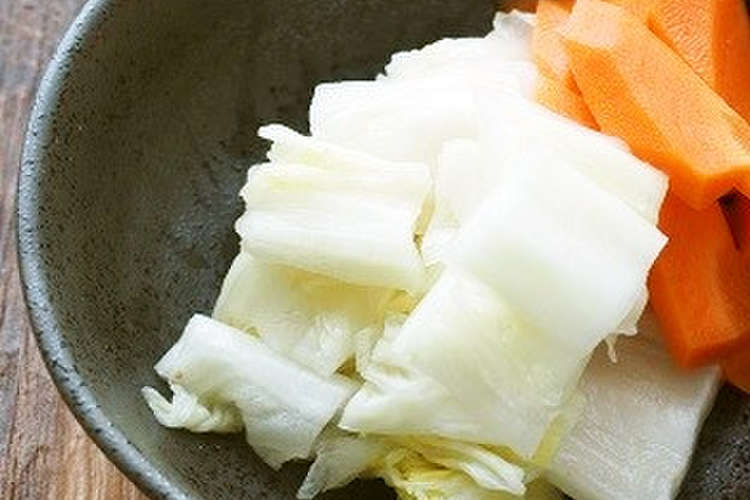 栄養価アップ 白菜のぬか漬け レシピ 作り方 By ぬか床一年生 クックパッド