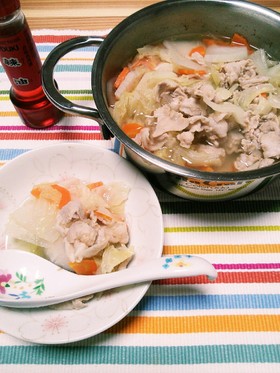 ★ひとり鍋diet第二弾★豚バラ中華鍋