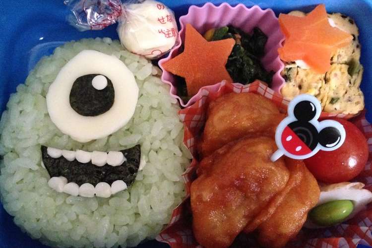 モンスターズインク マイクキャラ弁 レシピ 作り方 By しょうママ09 クックパッド 簡単おいしいみんなのレシピが352万品