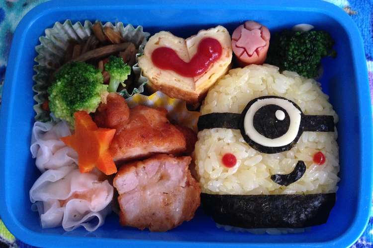超簡単 ミニオンキャラ弁 レシピ 作り方 By しょうママ09 クックパッド