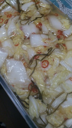 簡単☆旬の白菜の漬け物☆