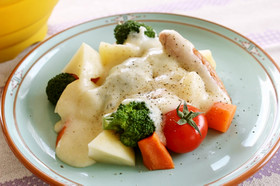 レンジでとろ~ん!おもちラクレット風