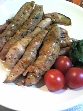 なす肉巻き巻き