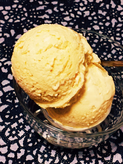 糖質制限◆本格基本のバニラアイスクリームの写真