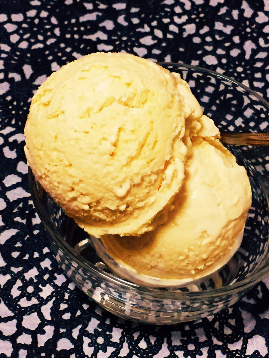 糖質制限◆本格基本のバニラアイスクリームの画像
