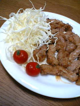 豚ヒレ肉の甘辛から揚げ