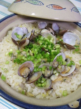 土鍋deあさりご飯