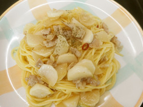 めっけもん♪かぶの和風ペペロンチーノ