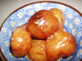 新じゃがの揚げ煮(しょうゆ味)