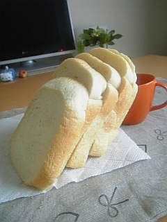 ＨＢでもちふわ♪練乳食パン♪の画像