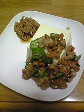 簡単朝ごはん☆なっとうふ